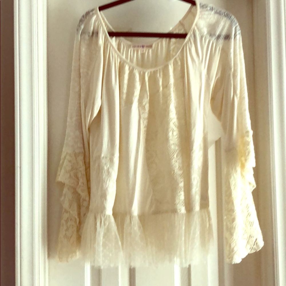Cream blouse